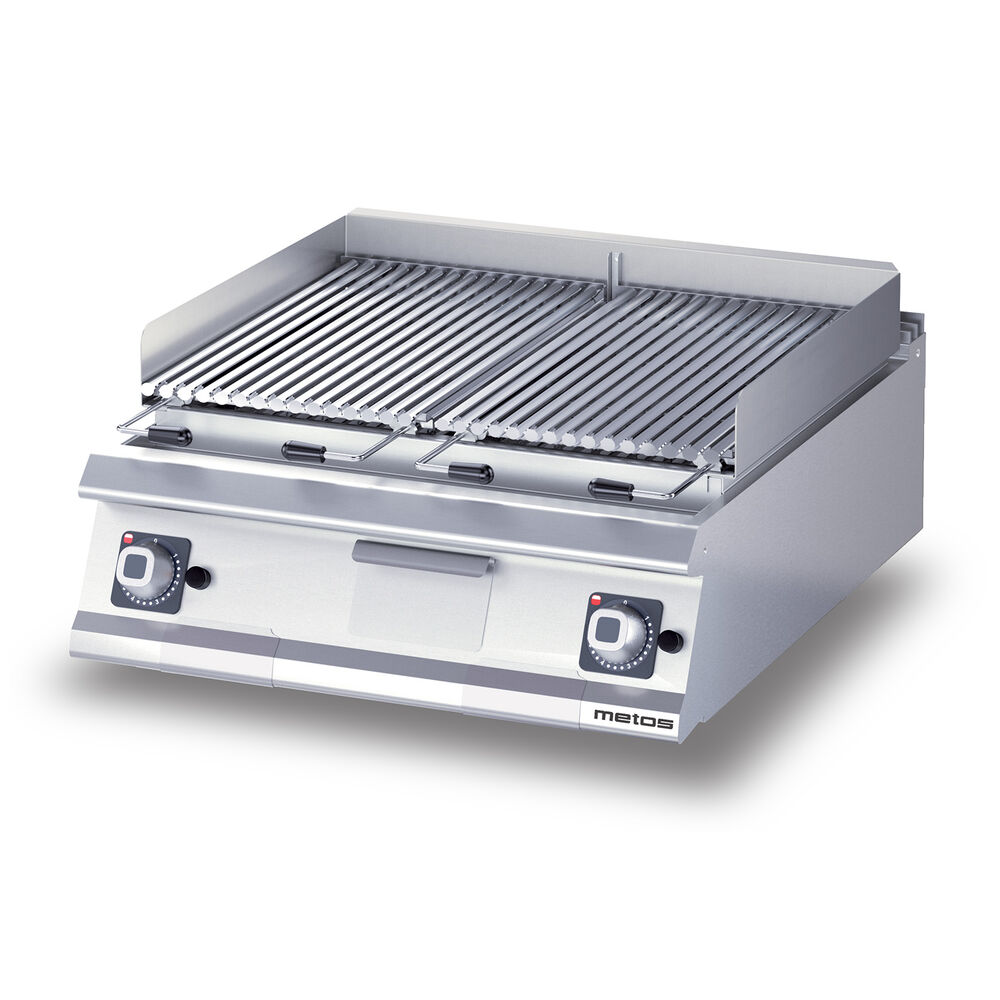 Lava rock gas grill Metos Diamante D74/25TSPLGP table top model