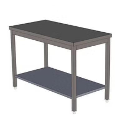 S/S table with shelf OUTLET
