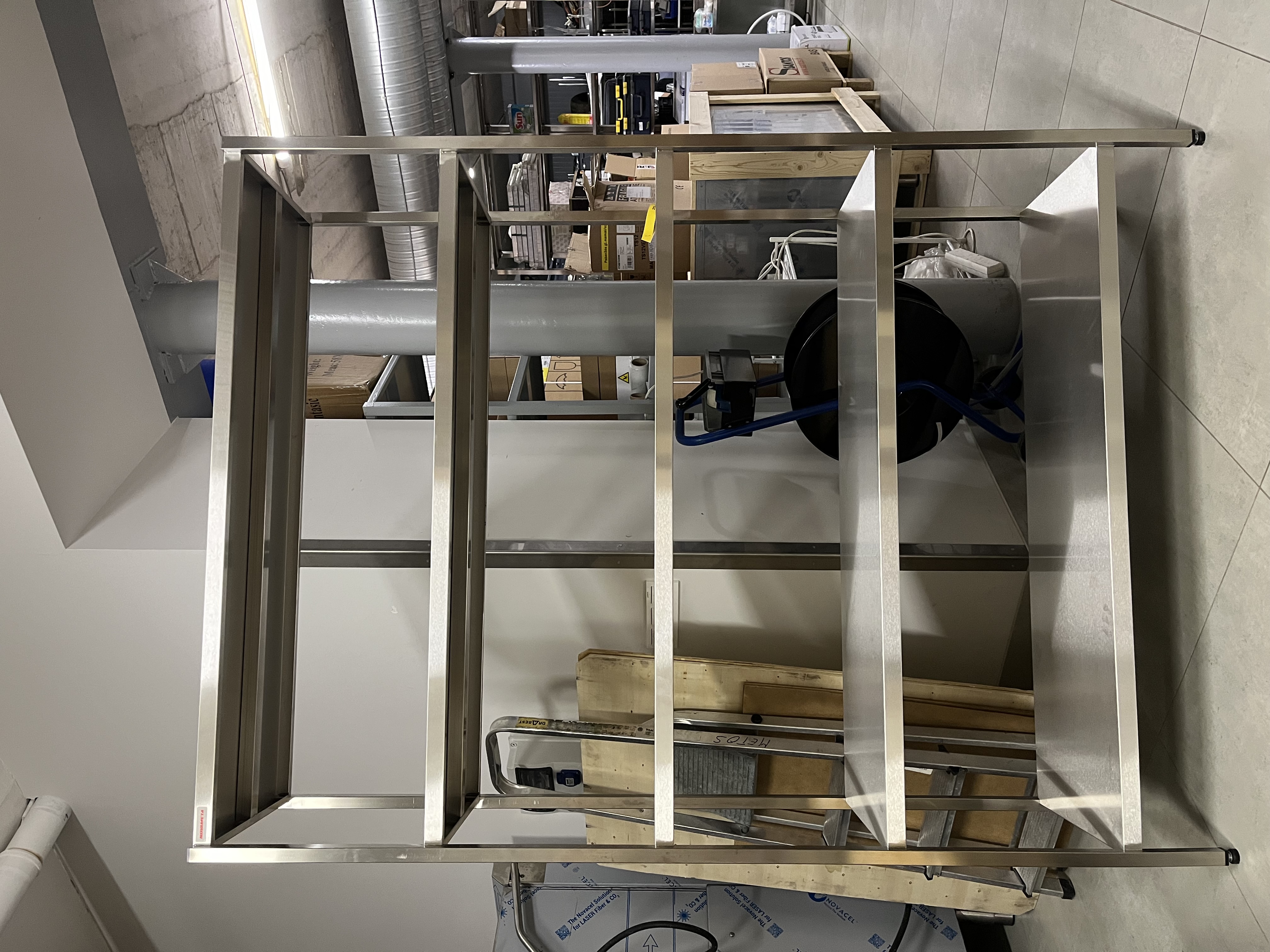 Stelažas 1300x400x1800 mm su 5 lentynom suvirintas OUTLET