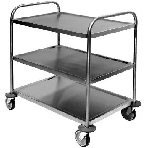 Service trolley, 3 shelves, s/s OUTLET